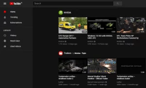 YouTube Dark Theme Feature