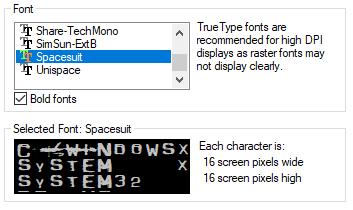 Changing Font In Command Prompt