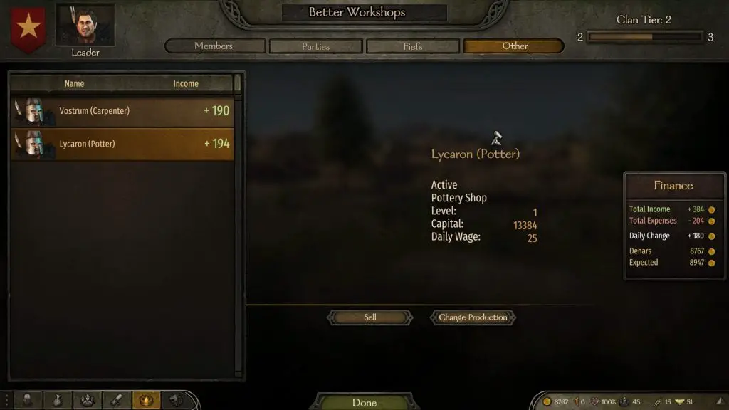 Bannerlord 2 Switching to Pottery