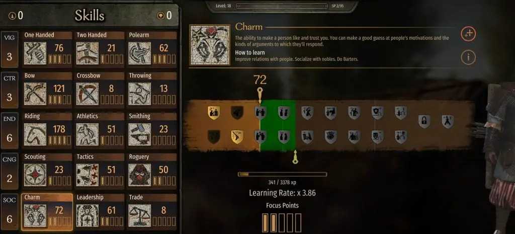 Mount and Blade 2 Bannerlord Skills Feature