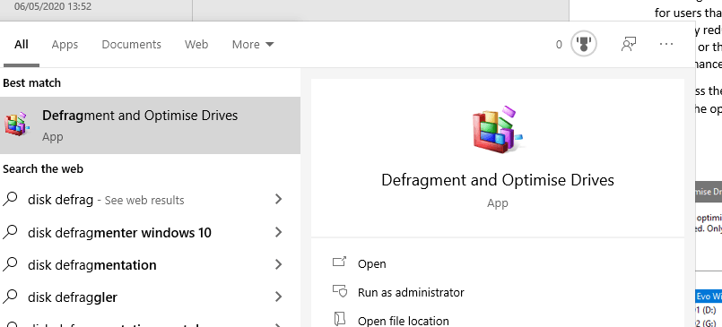 Defragment and Optimize Drives Icon