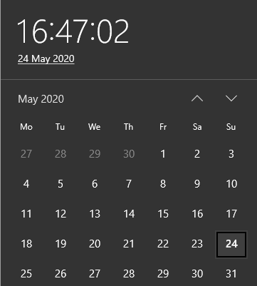 Windows Live Tile Schedule Clock