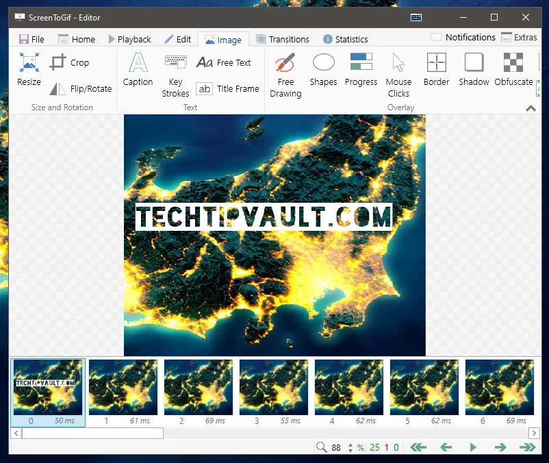 ScreenToGif Editing Tools