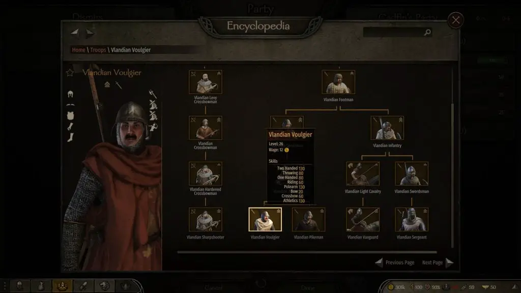 Bannerlord Vlandian Voulgier Troops