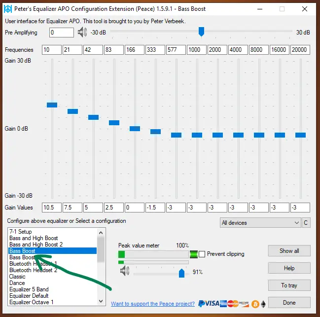 peace equalizer apo not working with usb dac