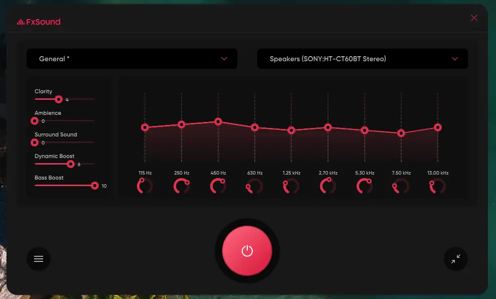 best equalizer settings for bass s10