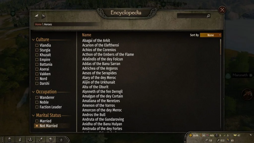 How to find who to marry in Mount and Blade 2 Bannerlord