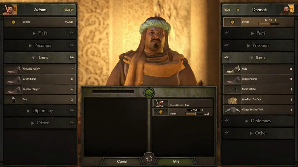 Marry in Bannerlord Bribe Clab Leader
